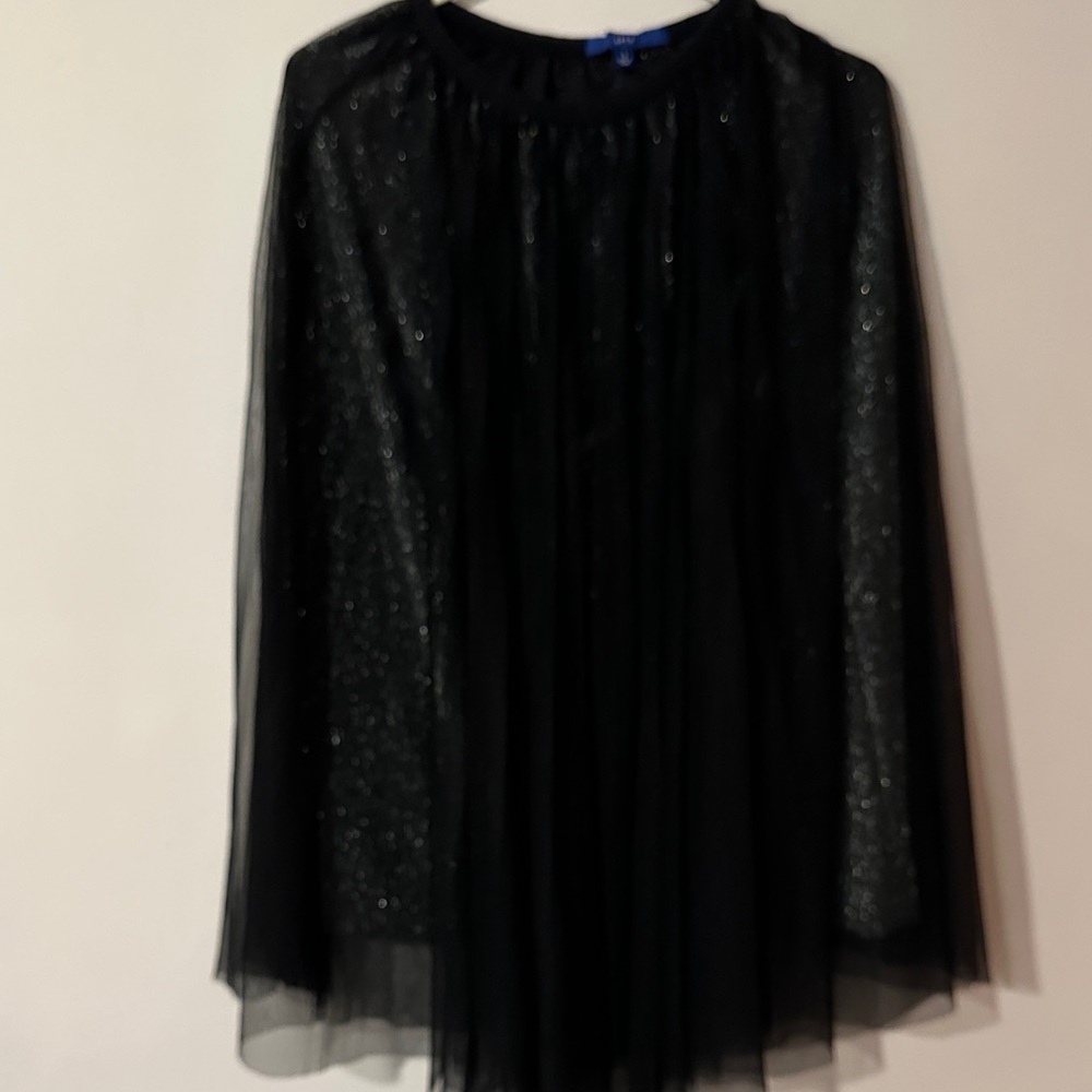 Black Shimmering Overlay witchy skirt APT‎ 9 Goth Halloween